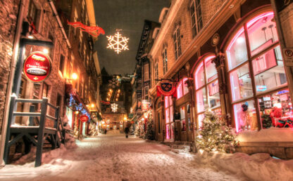 Old Quebec City District Alley in HDR 05 - Colorful Royalty-Free Stock Images and Animations at Budget Price