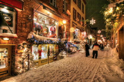 Old Quebec City District Alley - Colorful Royalty-Free Stock Images and Animations at Budget Price