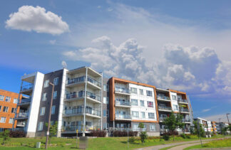 Contemporary Apartment Building - Colorful Royalty-Free Stock Images and Animations at Budget Price